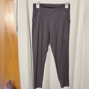 Victoria’s Secret Studio Gray High-Waisted 7/8 Pocket Leggings Size 8
